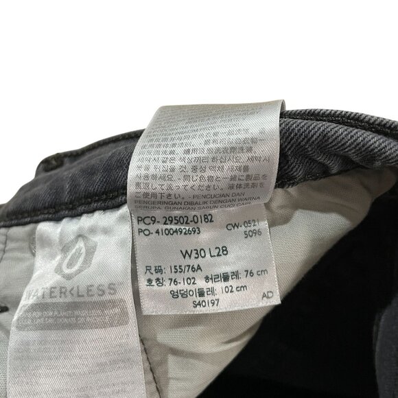 Levi's 501 Skinny Premium Jeans Women's Size 30x28 Gray Denim Button Fly Big E - Picture 4 of 8